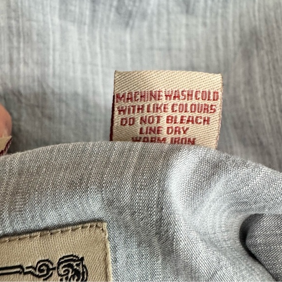 Rafter C Cowboy Collection Men's Western Gray Button-Up Shirt - Picture 6 of 6